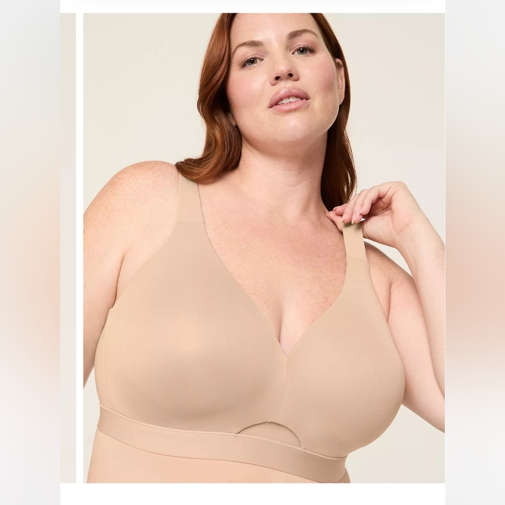 Cacique Comfort Bliss Lightly Lined No-Wire Bra 44D Cafe Mocha​